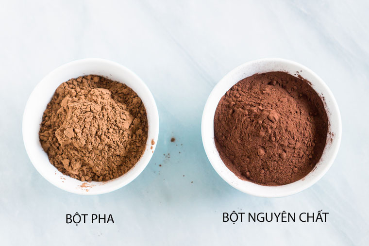 Làm thế nào để phân biệt được bột cacao nguyên chất và pha trộn ?