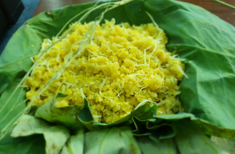 xôi cốm non lá me xôi cốm non lá me