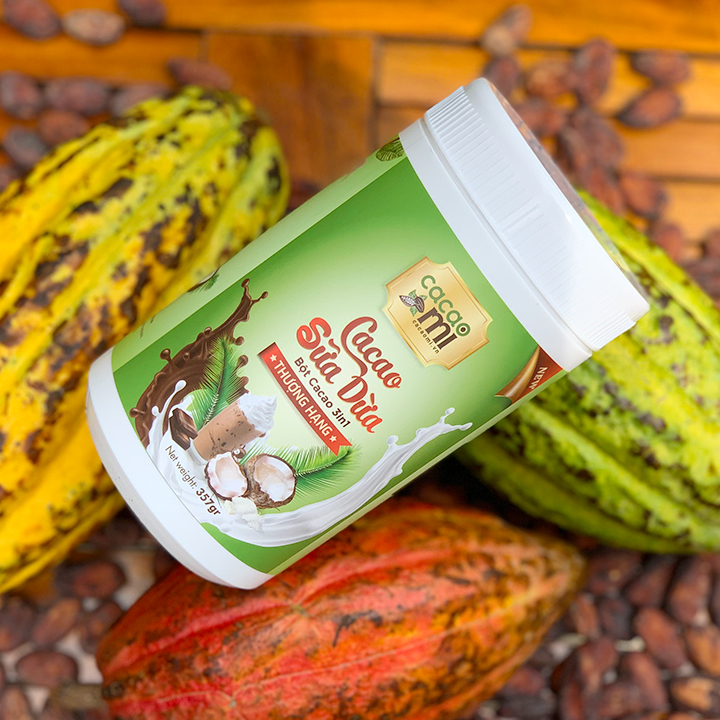 Bột cacao sữa dừa 375gr - 80k/lọ 