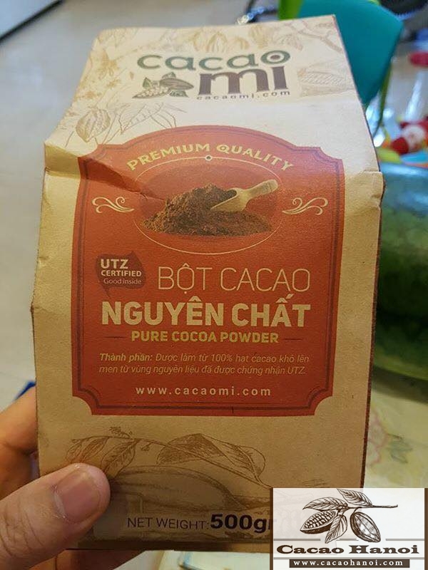 sản phẩm túi bột cacao nguyên chất 500gr