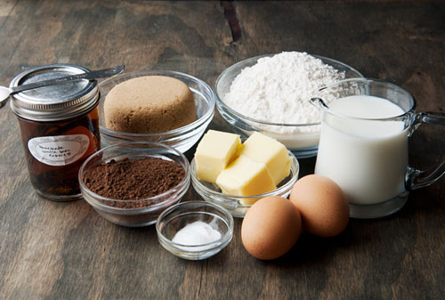 nguyên liệu làm bánh donut cacao