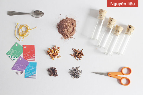 nguyên liệu làm quà tặng từ cacao